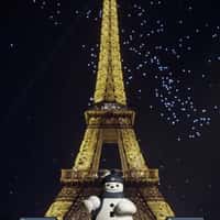 Baume & Mercier Mascot Display at Eiffel Tower