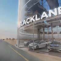 Blacklane Car Showroom Appears on Highway