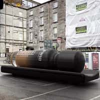 BPerfect Foundation Bottle Rolling on Wheels