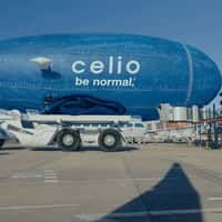 Celio Jeans Loaded onto Airship at Tarmac