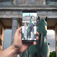 Honor Horses Coming to Life at Brandenburg Gate