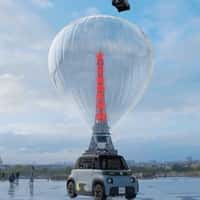 Citroën Hot Air Balloons Carry Cars in Paris
