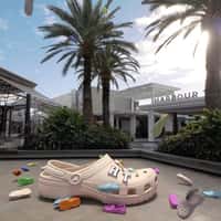 Crocks Clogs Rain Down at Shopping Center