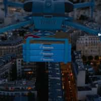 Domino's Pizza Drone Delivers Pizza at Stadium 
