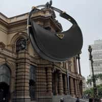 Farfetch Handbag Hangs at Theatro Municipal