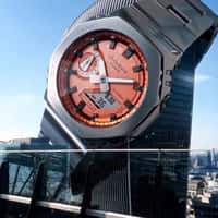 G-SHOCK Skyscraper Wearing a Watch