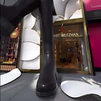 Stuart Weitzman Crossed Leg Giant Boots