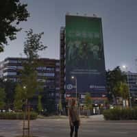 Iberdrola Cable Wires Power Billboard Lights