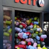 JOTT Puffer Jackets Spill Out from the Store