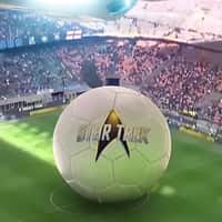 Inter Spaceship Drops Soccer Ball at Stadium