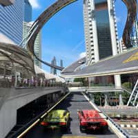 Lamborghini Highway Turns into Racetrack