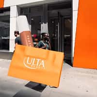 Fenty Beauty and Ulta Giant Shopping Bag in NYC