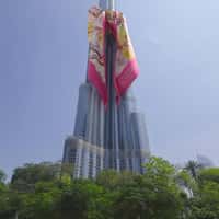 Magnolia Showroom Burj Khalifa Styled with Scarf