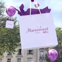 Marionnaud Purple Balloons Lift Shopping Bags