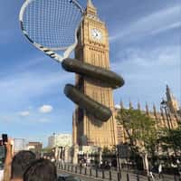 Wimbledon Tennis Racket Wraps Around Big Ben