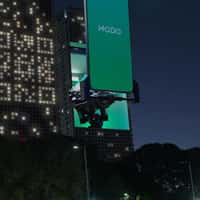 MODO Phone Reads Window QR Lights