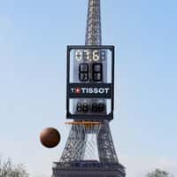 Tissot Basketball Hoop at Eiffel Tower