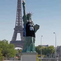 NBA Paris Statues Wear Jerseys