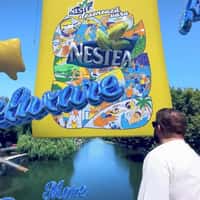 Nestea Brand Logo Emerges from Banner
