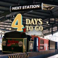 Archies Show-Themed Train Pulls into Station