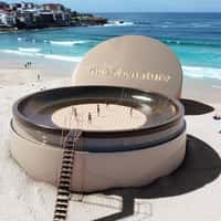 nude by nature Foundation Compact Becomes Beach Trampoline