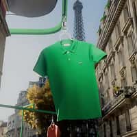 Lacoste Polo Shirts in Moving Machine in Paris