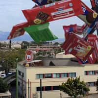 Papadopoulos Giant Snacks Emerge From Factory Roof