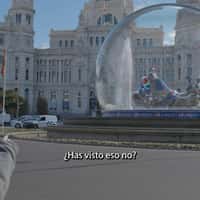 Pepsi Giant Snowglobe in Palacio de Cibeles