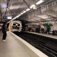 Michel Polnareff Subway Train with Curls and Glasses