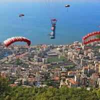 Pril Bottles Parachute Over Beirut’s Coastline