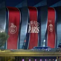 Paris Saint-Germain Huge Banners Illuminate Parc des Princes