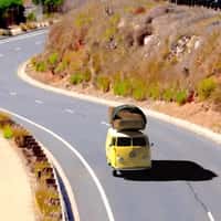 RE/DONE Volkswagen Bus Carries Giant Sandals