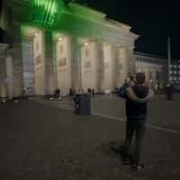 Renault Giant Green Number 5 at Brandenburg Gate