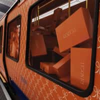 Rendoll Train Filled with Luxury Shopping Bags