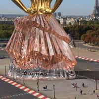 Rochas Paris Giant Woman-Shaped Perfume Bottle