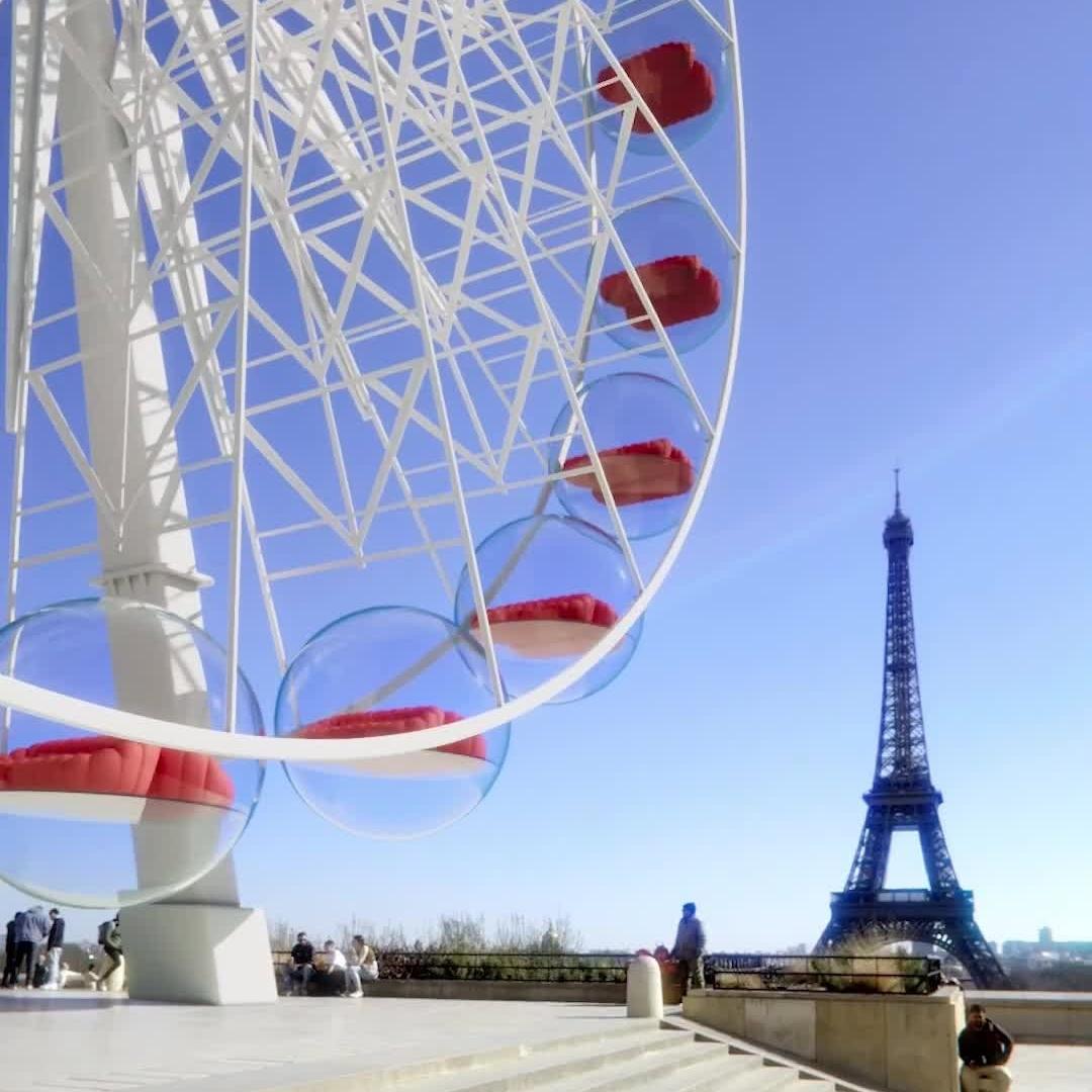 Roche Bobois Bubble Sofas on Ferris Wheel