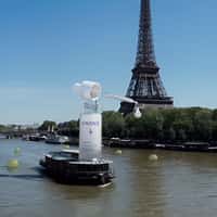 Caudalie Serum Drop Clears River in Paris