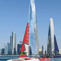 Mubadala Giant Sail Emerges from Abu Dhabi Skyline