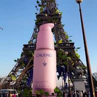 Caudalie Serum Sprouting Grape Vines at Eiffel Tower