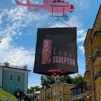 Sculptor Pink Wax Flows Through Kyiv Streets