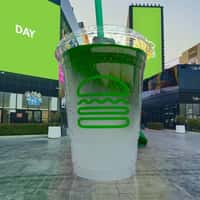 Shake Shack Giant Cup Parachutes into Plaza