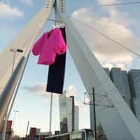 Studio Anneloes Massive Clothes on Erasmus Bridge