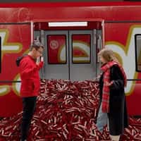 Tadelle Chocolate Flood at Metro Station