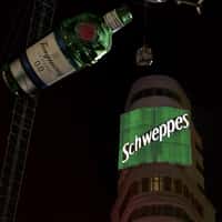 Diageo Giant Tanqueray Pour in Building