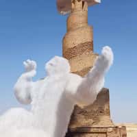 Taqeef Giant Yeti Chills Under Midea Aircon