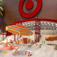 Free AF Beach Scene at Target Entrance