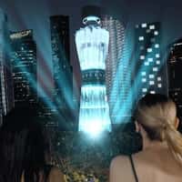 Tequila Centinela Giant Bottle Unveiled by Drone