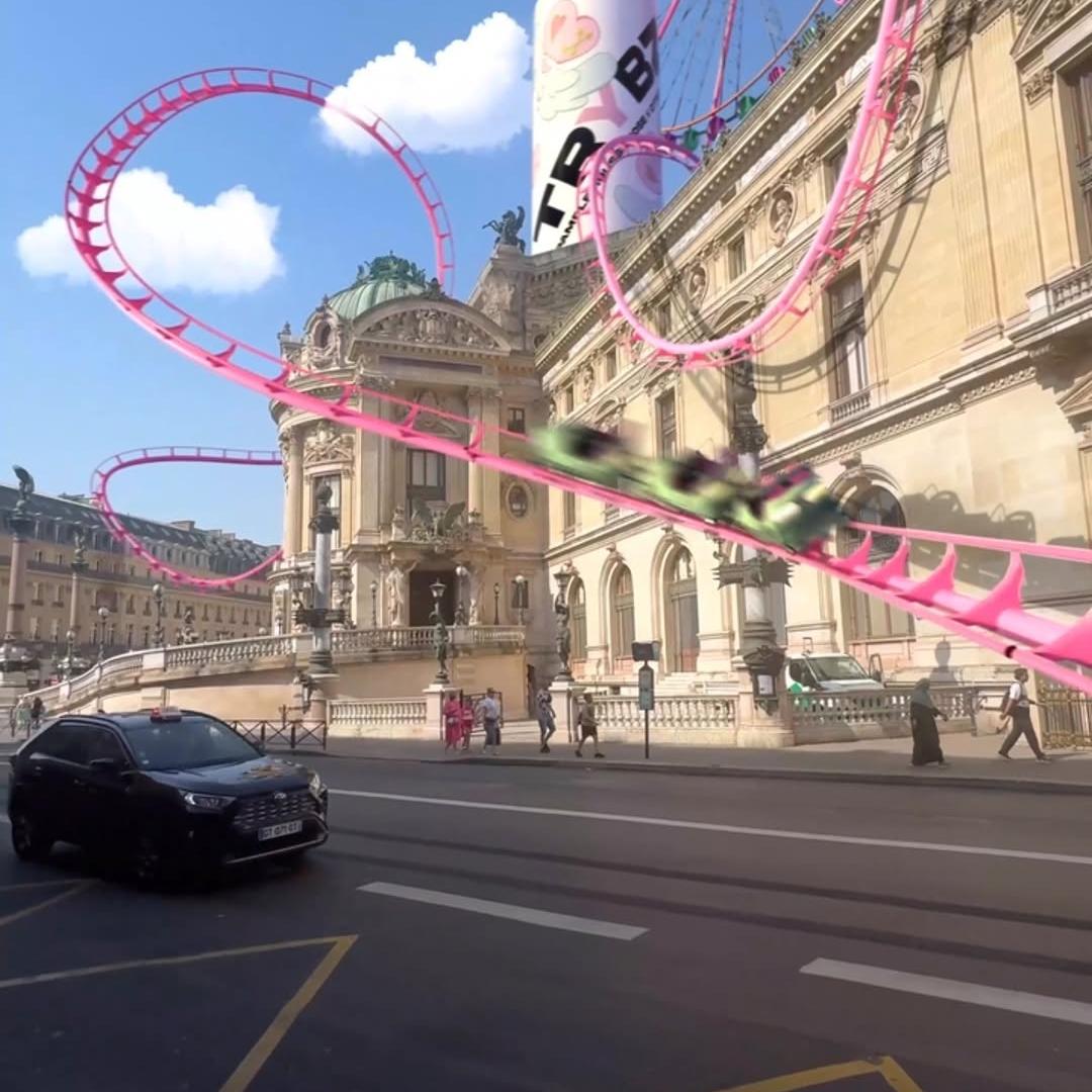 Trybz Rollercoaster Surrounds Paris Opera House