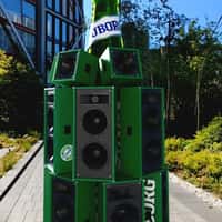 Tuborg Giant Bottle with Speakers Pulsate Street