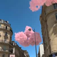 Victoria's Secret Pink Clouds Float Through Paris